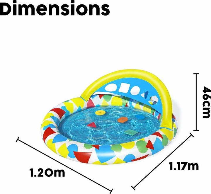 Immagine prodotto Bestway Piscina per bambini Splash & Learn 120x117x46cm