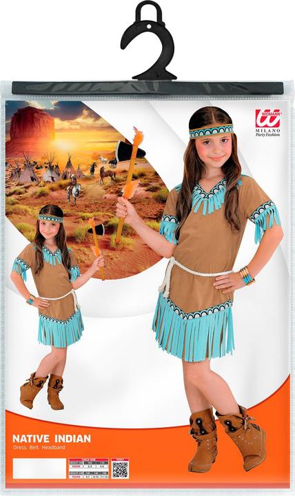 Produktbild Widmann Kinderkostüm Indianerin, Grösse 116 (116)