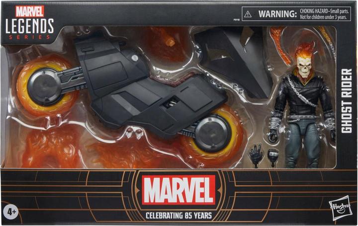 Actual product image Hasbro Marvel 85th Anniversary Marvel Legends action figure with vehicle Ghost Rider 15 cm
