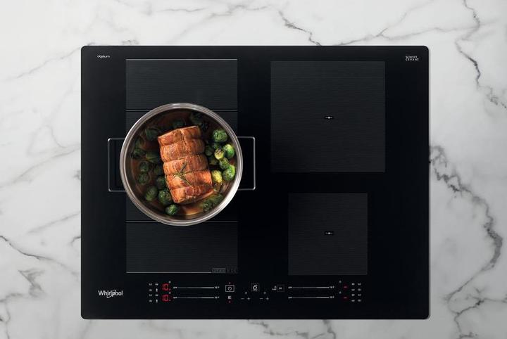 Actual product image Whirlpool induction hob WF S7560 NE 60 cm, 1 FlexiSlide, Booster, Black