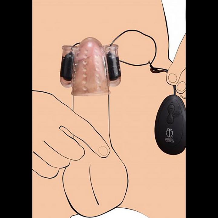 Actual product image Pipedream 20X Deluxe Dual Vibrating Head Teaser