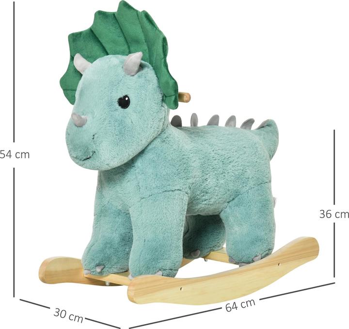 Produktbild Homcom Schaukeltier Spielzeug, Triceratops, Wal