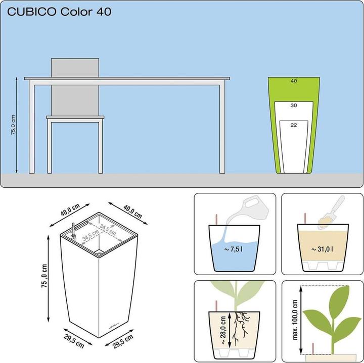 Image du produit Lechuza cubico (39.50 cm)