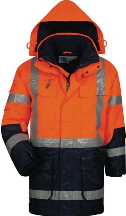 Actual product image Elysee High visibility parka Wallace size L orange/navy (L)