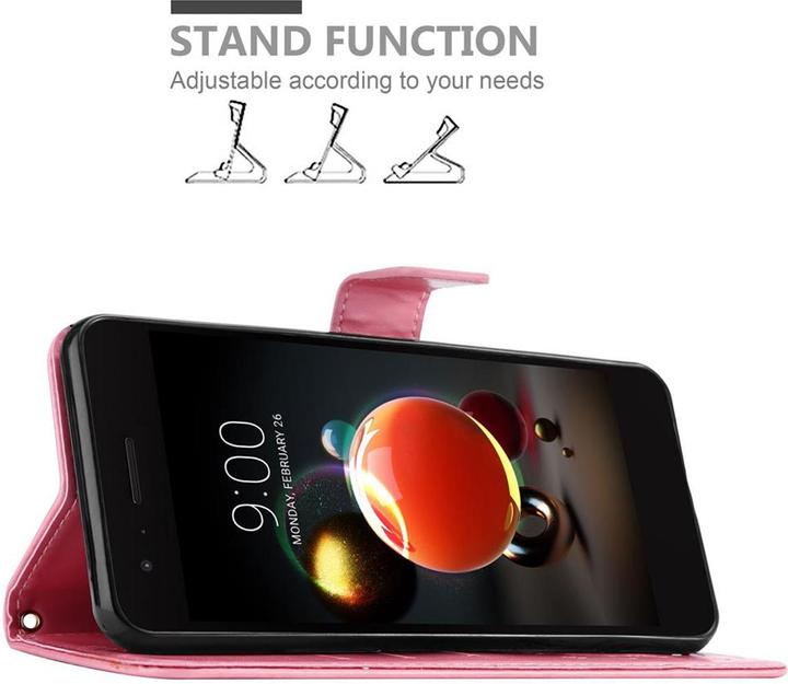 Actual product image Cadorabo Flower Book Cover (Huawei Y9 (2018), LG K8 2018)