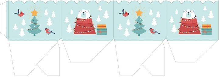 Produktbild Ursus Verpackungs-Set "Süsser Advent" (Geschenkbox, 20 x)