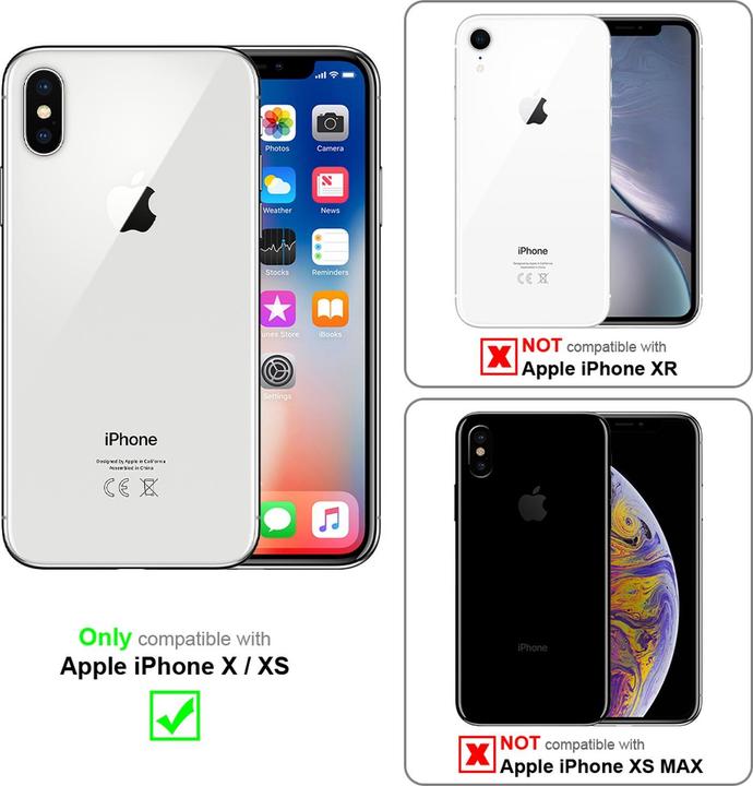 Produktbild Cadorabo Book Invisible Magnet Cover (Apple iPhone X, Apple iPhone XS)