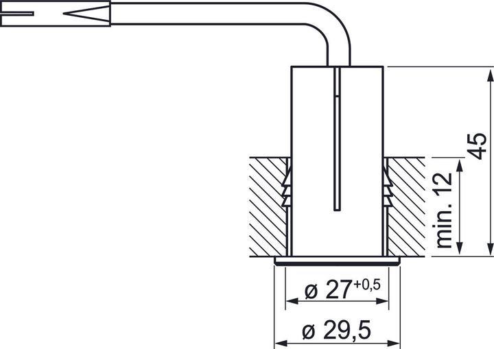 Immagine prodotto Elektra Interruttore ø30mm chromatomatt Mini230V
