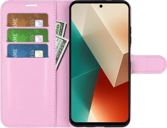 Actual product image MU Classic Litchi Leather Bookcover Series (Xiaomi Redmi Note 13 5G)