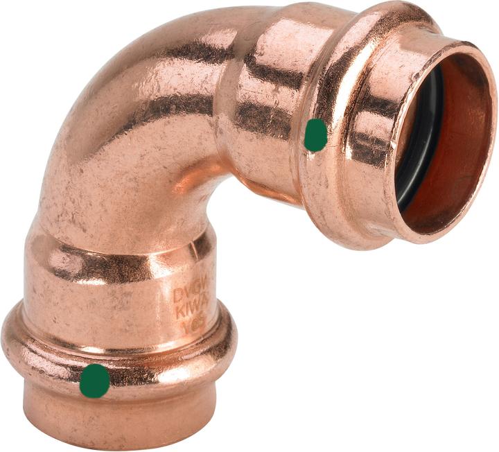Actual product image Viega Profipress bend 90° 12 copper/blank, 291488 (Press connection)