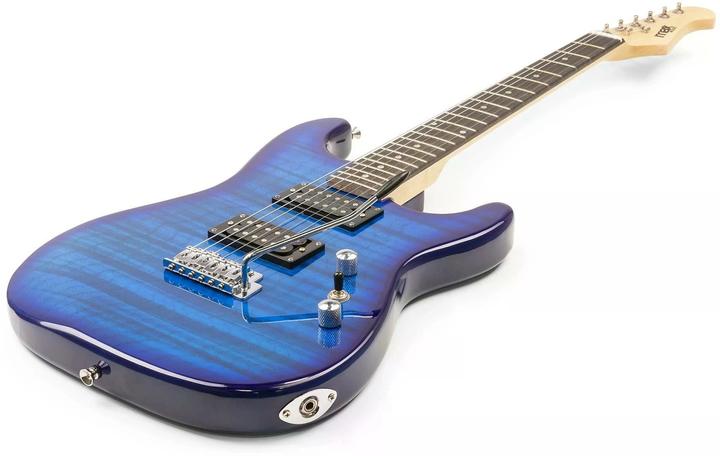 Actual product image Max Electric Guitar GigKit Quilted Style Blue (Electric guitar, Wood)