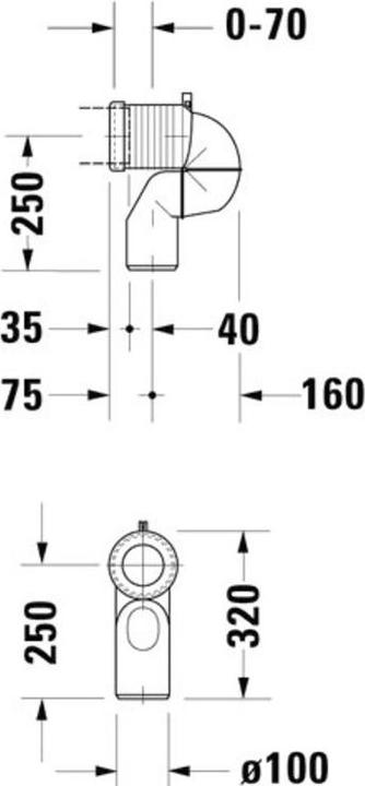 Actual product image Duravit Connection bend Vario