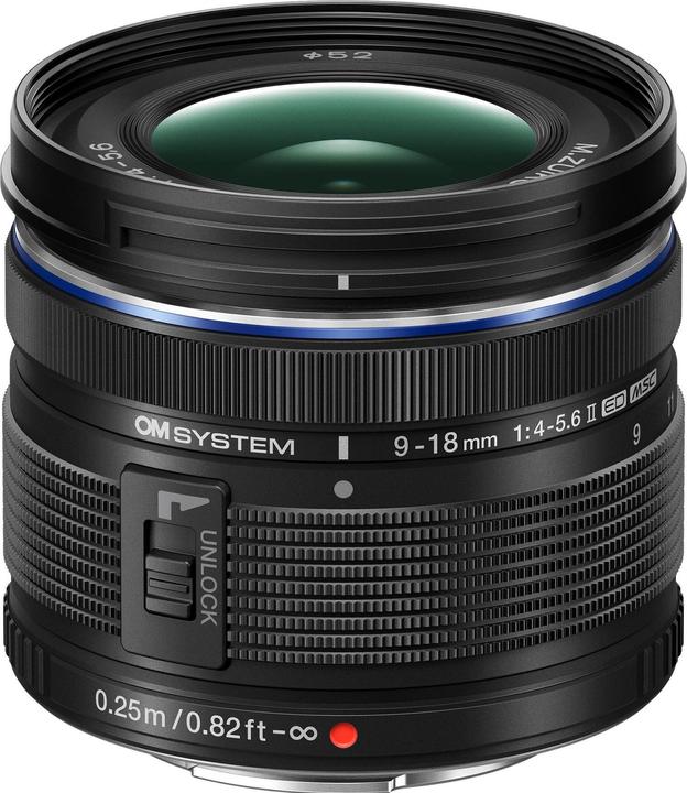 Image du produit Olympus OM Digital m.Zuiko ED 9-18mm F4.0-5.6 II (Four Thirds, Micro Four Thirds)