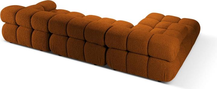 Image du produit Micadoni Canapé D'Angle Gauche Modulaire Velours, "Bellis", 4 Places, 282x155x70 Fabriqué en Europe (Canapé d'angle)