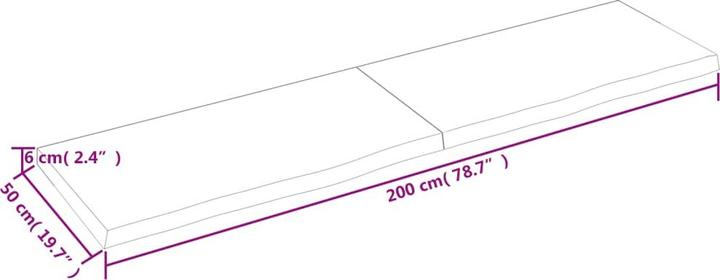 Actual product image VidaXL Emerald (200 x 6 x 50 cm)