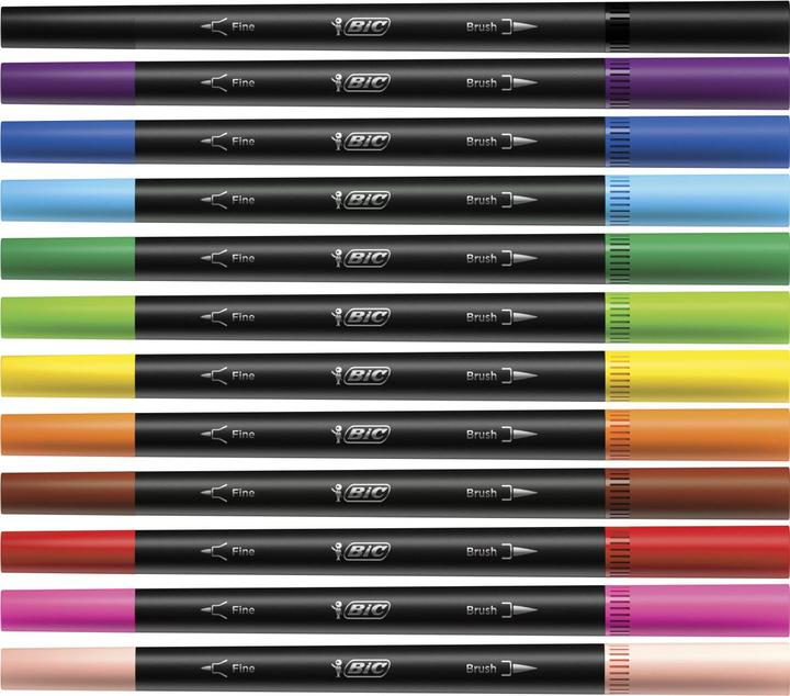 Produktbild Bic Intensity Filzstifte mit Doppelpunkt (Mehrfarbig, 6 x)