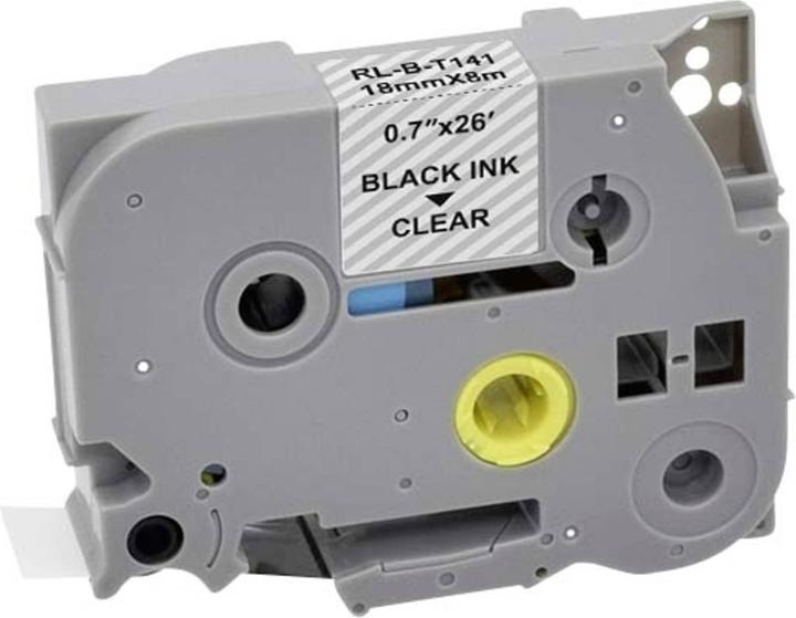 Actual product image Renkforce RF-LT-BTZe141 Compatible ribbon replaces Brother TZe-141 18 mm B (1.80 cm, Transparent)