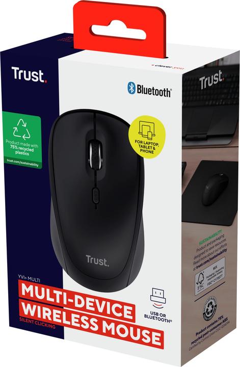 Produktbild Trust Yvi+ Multi-Device Wrls Mouse (Kabellos)