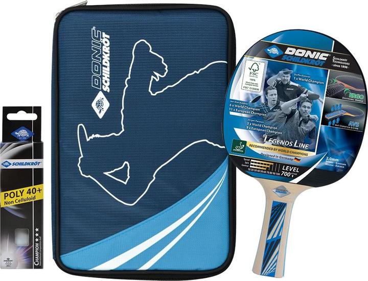 Produktbild Donic Schildkröt Tischtennis Geschenkset Legends 700 FSC