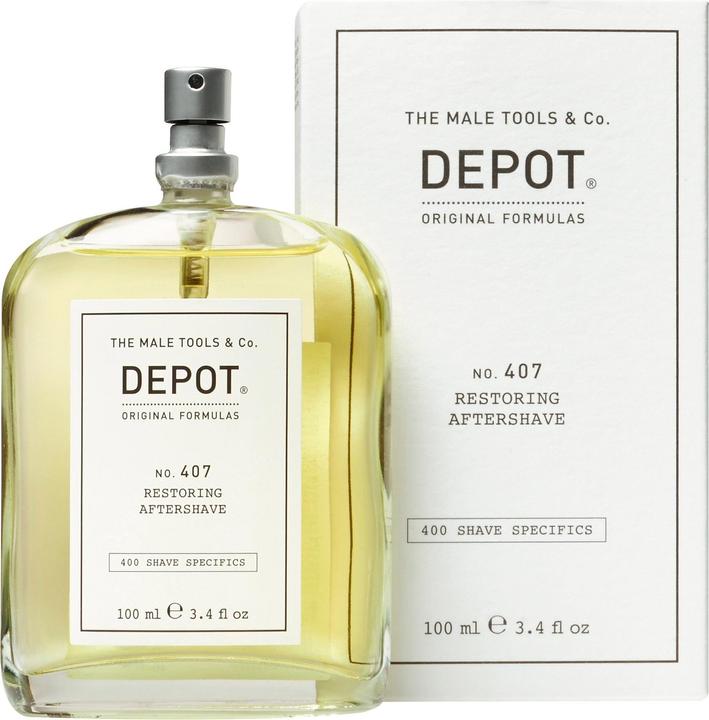 Depot - No. 407 Restoring Aftershave 100 ml (Aftershave Sprühpumpe, 100 ml)