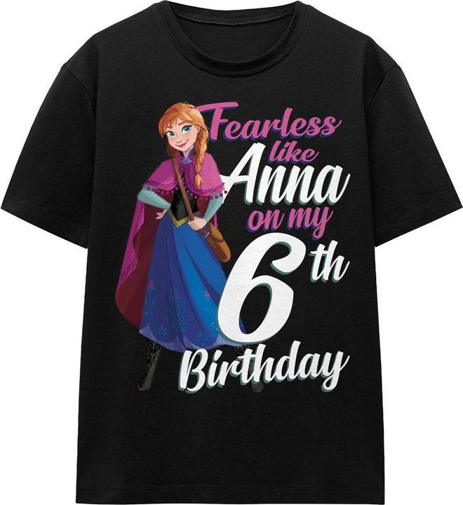Produktbild Disney Frozen Fearless Like Anna TShirt 6 Geburtstag (XL)