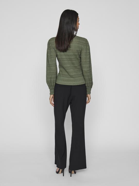 Actual product image Vila Round neck top with long sleeves (S)
