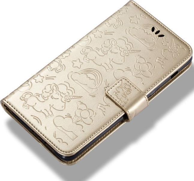 Produktbild MU Style Magnetische Lederhülle mit Einhorn Muster (Samsung Galaxy A8 (2018))