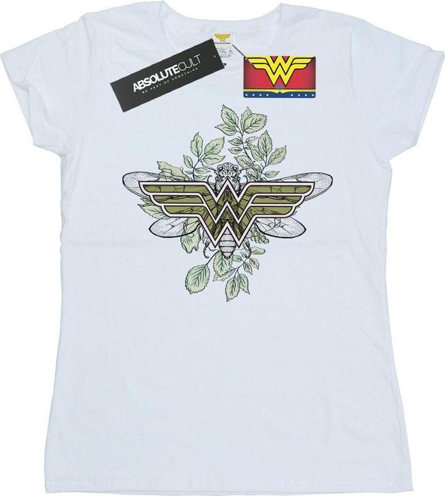 Actual product image Womens/Ladies Wonder Woman Butterfly Logo Cotton T-Shirt (L)
