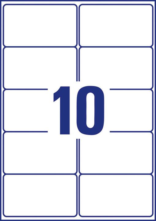 Actual product image Avery Labels A4, 99.1 x 57.0