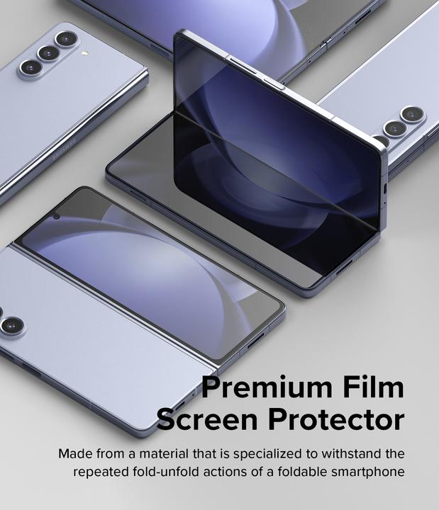 Produktbild Ringke Screen Protector for Galaxy Z Fold 5 DUAL EASY FILM (FRONT 1+ BACK 1) (2 Stück, Samsung Galaxy Z Fold5)