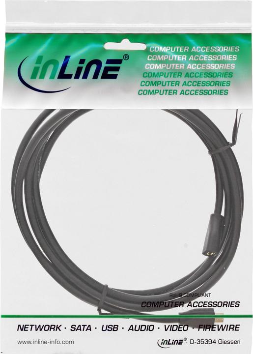Produktbild InLine Micro-USB Verl. (3 m, USB 2.0)