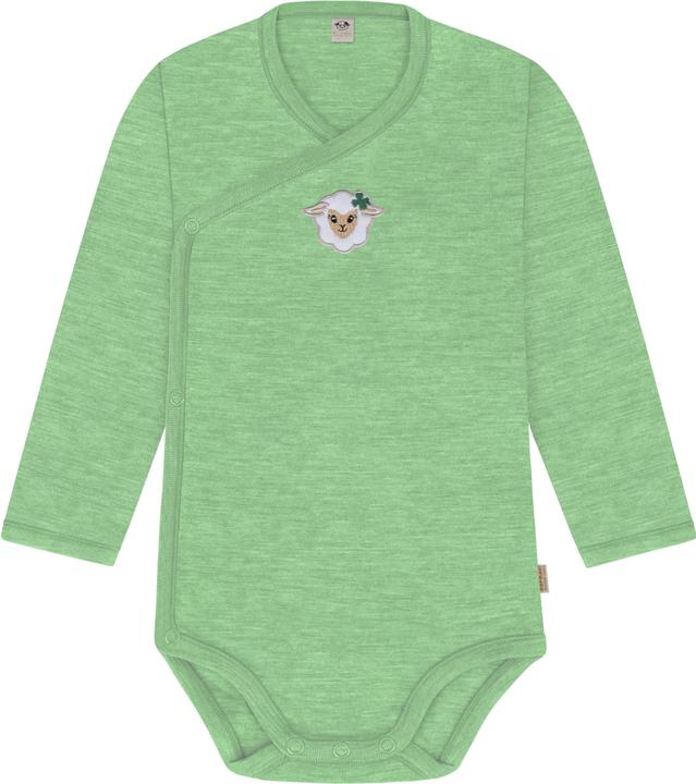 Normani 3er Set Baby-Body Wickelbody Langarm Toddler-Bodysuit aus Merinowolle - 9357