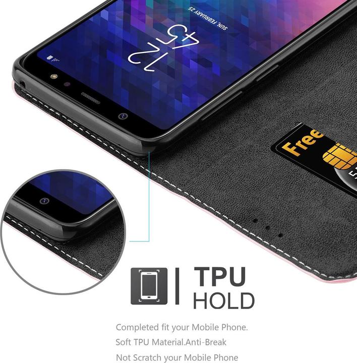 Actual product image Cadorabo X-Wallet faux leather suit cover (Samsung Galaxy A6+)