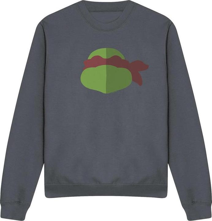 Actual product image Teenage Mutant NT Unisex Adult Raphael Face Sweatshirt (S)