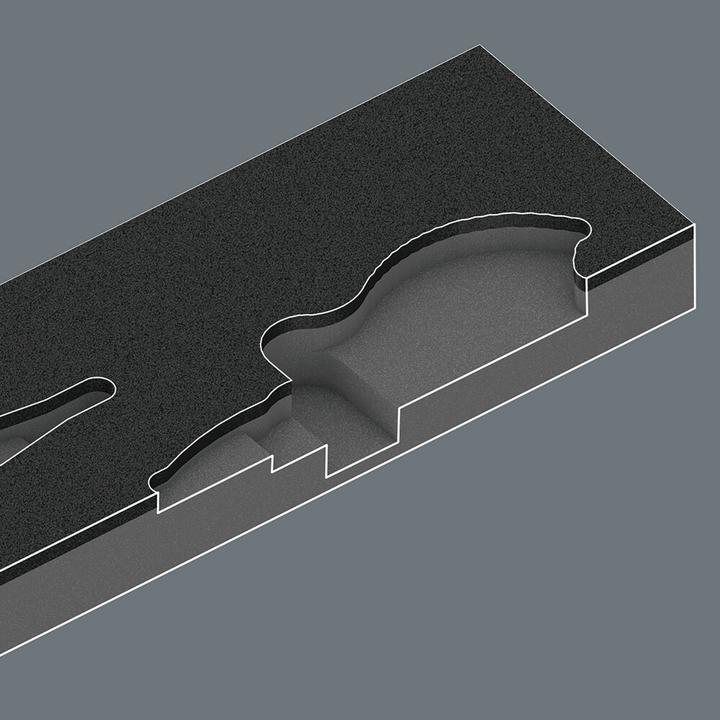 Image du produit Wera 9781 Insert en mousse pinces KNIPEX Set 2 (405 mm)