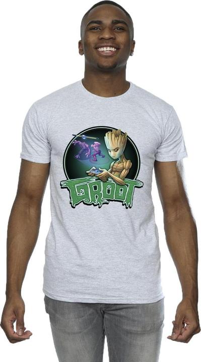 Actual product image Mens Guardians Of The Galaxy Groot Gaming Ring T-Shirt (5XL)
