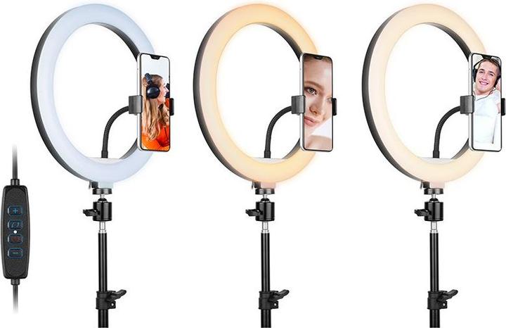 Image du produit Tracer RING 30cm tripode 210cm lampe à anneau (1700 lm)