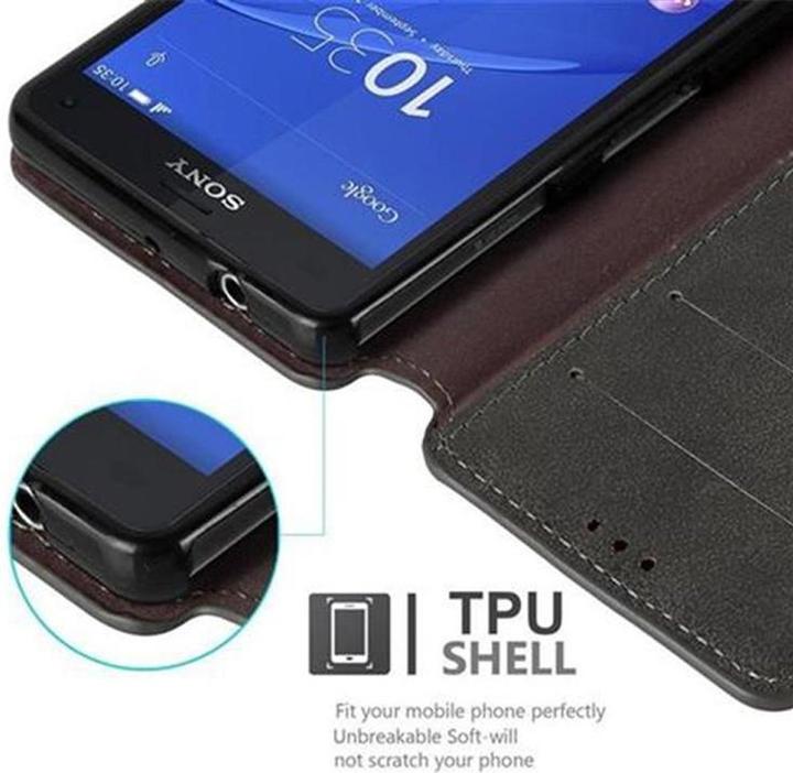Produktbild Cadorabo Book Retro Matt Wallet Cover (Sony Xperia Z3 Compact)