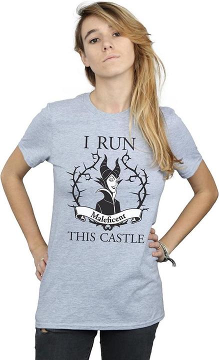 Immagine prodotto Maleficent Maglietta da donna/donna I Run This Castle Boyfriend (XXL)