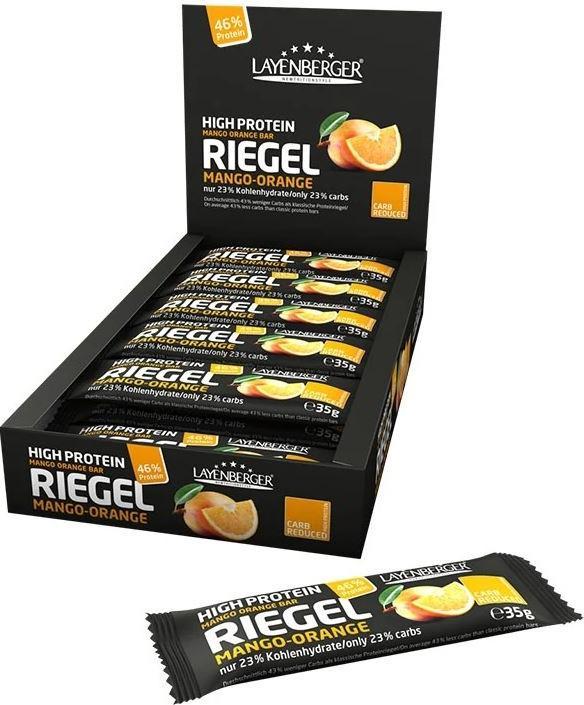 Produktbild Layenberger High Proteinriegel (Mango, Orange, 18 Stk., 630 g)