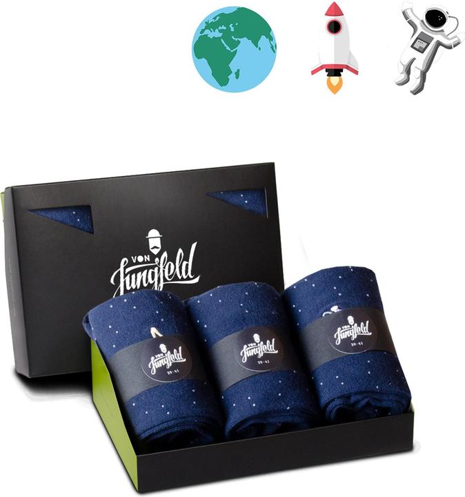 Actual product image Von Jungfeld Socks Casual - 7733 (pack of 3, 39 - 42)