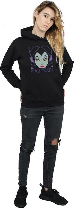 Immagine prodotto Disney Maleficent Cropped Head Felpa con Cappuccio Donna (S)