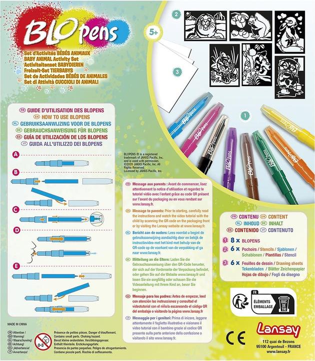 Image du produit Blopens Feutres aérographes Set Bébés animaux
