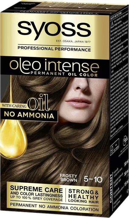 Syoss OLIO INTENSE tinte sin amoniaco #5.10-castaño claro 5 pz (5-10)