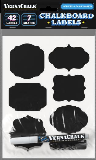Image du produit VersaChalk Étiquettes de tableau à craie, formes vintage