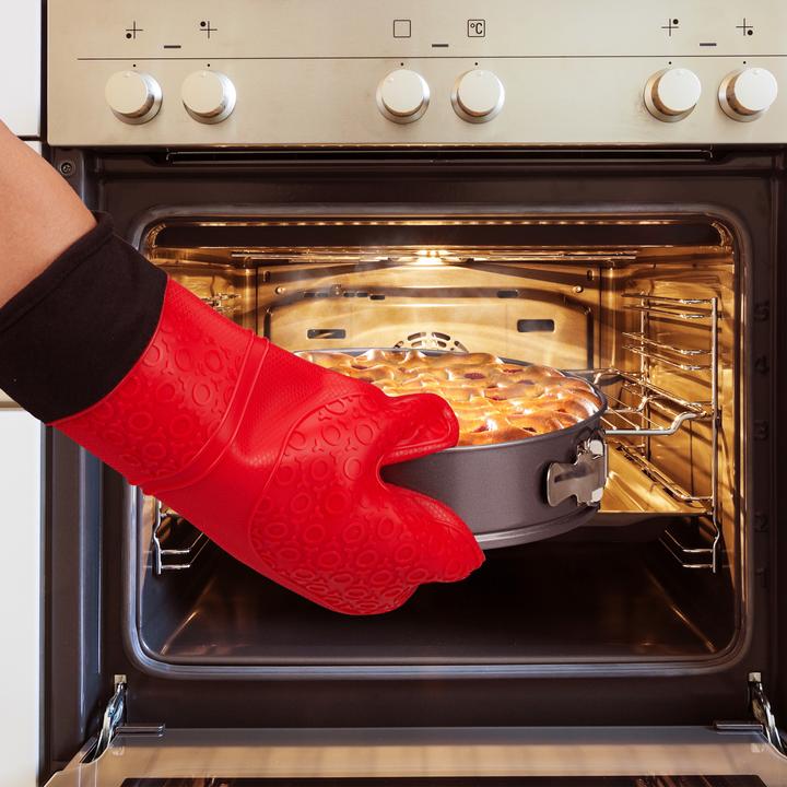 Actual product image Relaxdays Silicone Oven Gloves (Silicone)