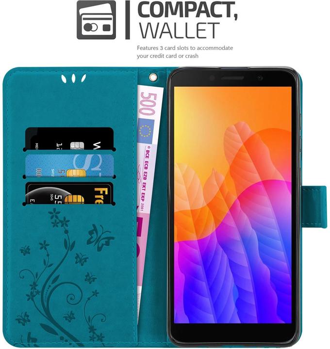 Productafbeelding Cadorabo Bloemen Boekomslag (Huawei Y5p)