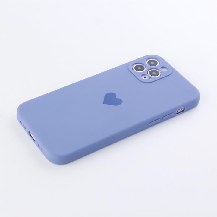 Image du produit PhoneLook Coque Silicone Mat Coeur Lavande (Apple iPhone 12 Pro Max)