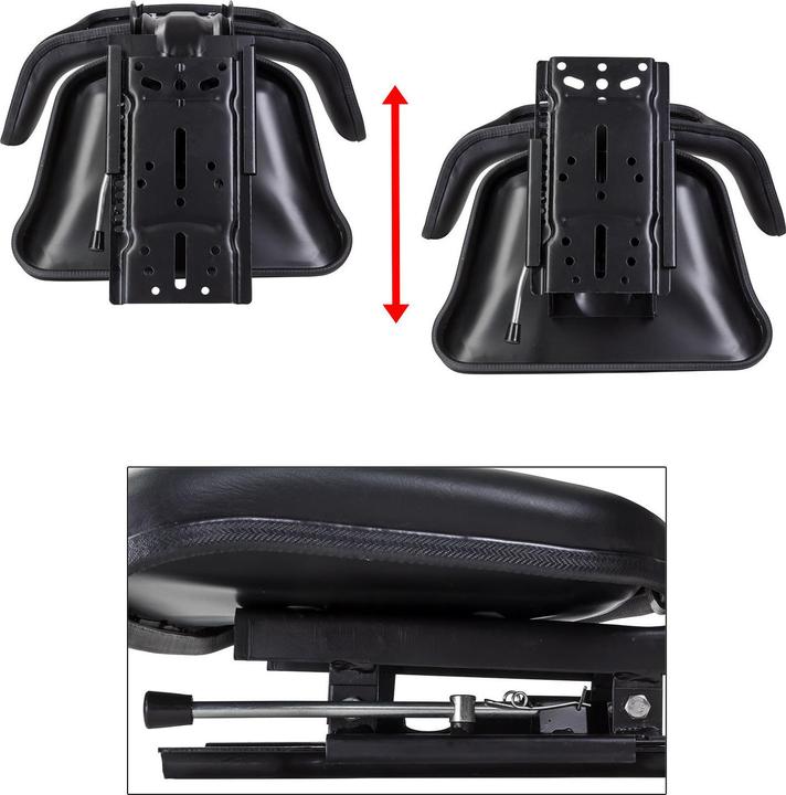 Immagine prodotto Dema Sedile del trattore nero con bracciolo Eco OF