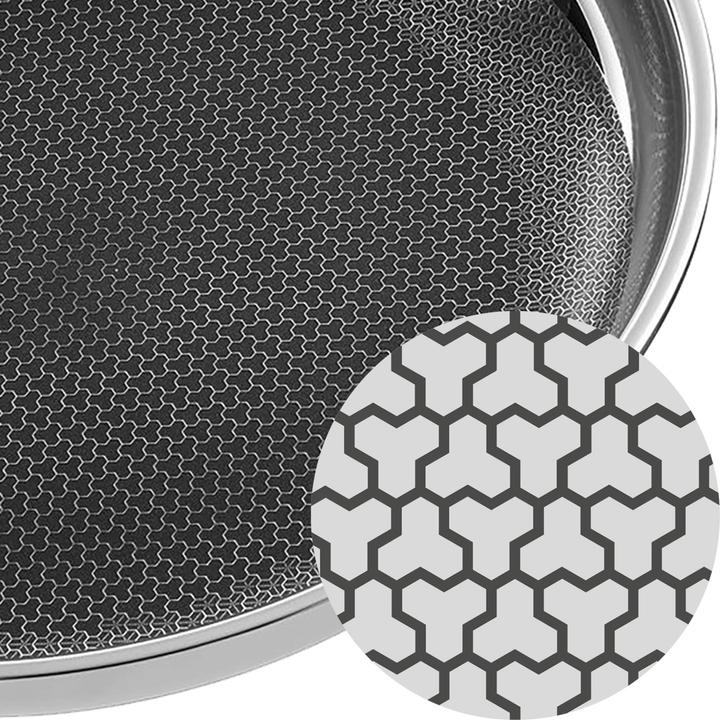 Produktbild WMF Edelstahlpfanne Bratpfanne 24cm Wabenboden Profi Resist Induktion beschichtet (24 cm, Bratpfanne, Aluminium, Edelstahl)
